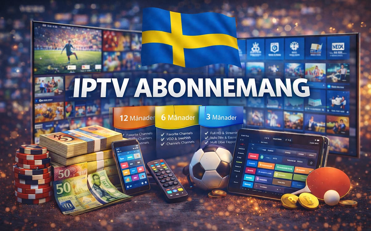 stabil iptv abonnemang tjänst på en smart tv